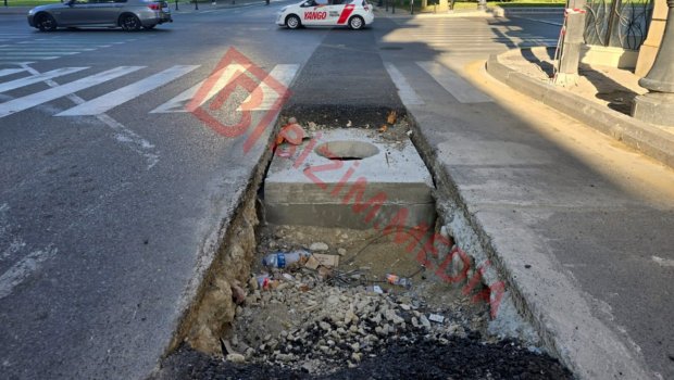 Mirzəağa Əliyev küçəsindəki &ldquo;ÖLÜM ÇUXURU&rdquo; &ndash; Niyə heç bir təhlükəsizlik tədbiri görülmür? &ndash; FOTOFAKT