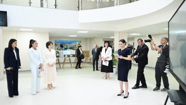 Azərbaycanın və Özbəkistanın birinci xanımları Daşkənddəki &ldquo;Mexrli&rdquo; məktəbində - FOTO/VİDEO