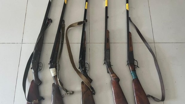 Cəlilabad sakinlərindən qanunsuz odlu silahlar götürülüb