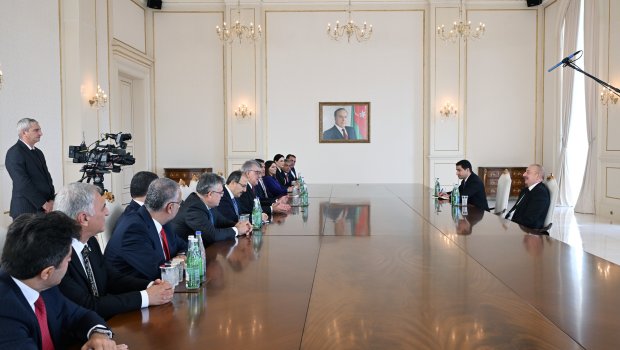 Prezident Türkiyə Böyük Millət Məclisinin nümayəndə heyətini qəbul etdi &ndash; FOTO/VİDEO