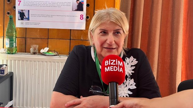 Fizzə Həmidova: "Bizim məntəqədə ilk dəfə səs verən seçici yoxdur" - FOTO