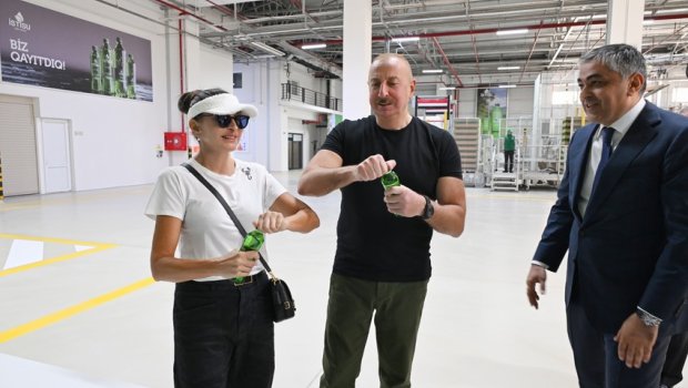 Prezident və xanımı Kəlbəcərdə &ldquo;İstisu&rdquo; mineral suyun dadına baxdılar - FOTO