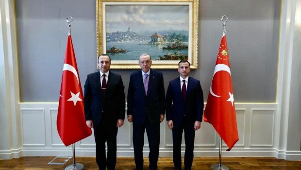 Ərdoğan Azərbaycan nümayəndə heyətini qəbul etdi - FOTO