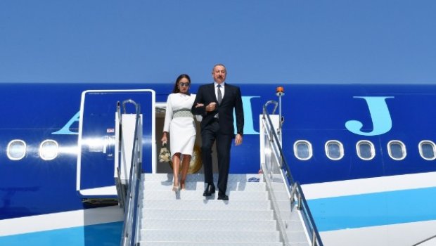 İlham Əliyev və Birinci xanım Milan şəhərinə gəliblər