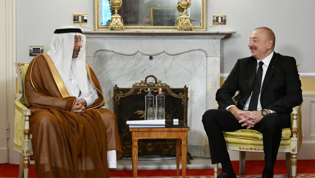 Prezident Səudiyyə Ərəbistanı Krallığının investisiya naziri ilə görüşdü &ndash; FOTO 