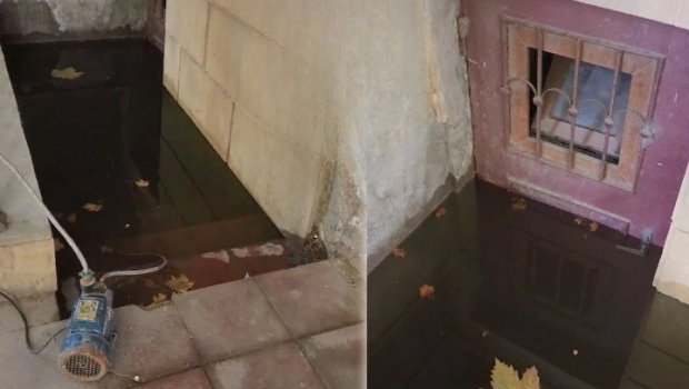 Su idarəsi Bakıda iş apardı, vətəndaşa külli miqdarda ziyan dəydi - VİDEO