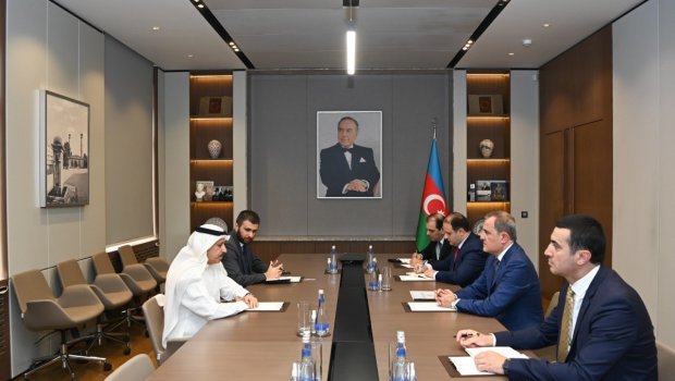 Ceyhun Bayramov Küveytin diplomatik fəaliyyəti başa çatan səfirini QƏBUL ETDİ - FOTO