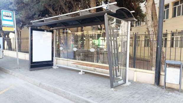 Bakıda bir neçə dayanacaq pavilyonu istifadəyə verildi - FOTO