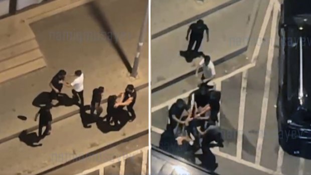Bakıda bir qrup şəxs arasında dava oldu: Polis araşdırır - VİDEO