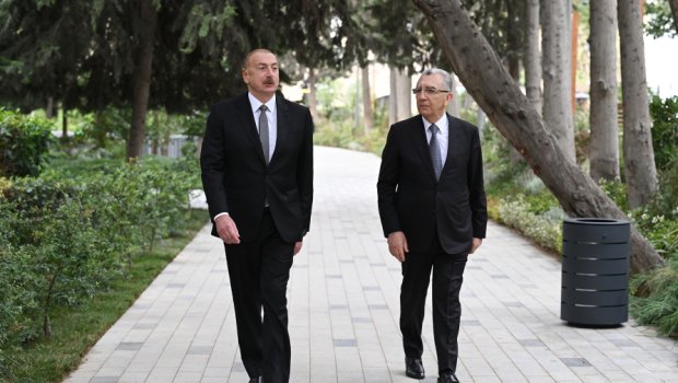 Prezident &ldquo;Xəqani&rdquo; bağında yaradılan şəraitlə TANIŞ OLDU - FOTO