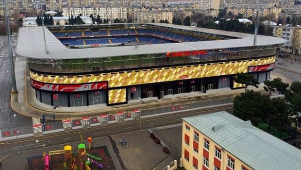“Neftçi Arena”da oturacaqların rəngi dəyişdirildi - FOTO
