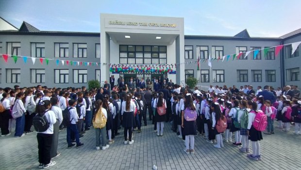 Heydər Əliyev Fondu tərəfindən inşa olunan daha bir məktəbin yeni binası istifadəyə verildi &ndash; FOTO 