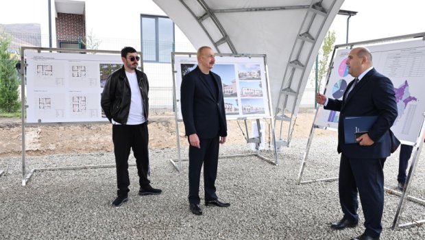 Prezident Ağdamın Xıdırlı kəndində - FOTO