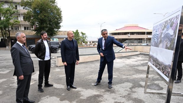 İlham Əliyev Xankəndidə &ldquo;Bulud&rdquo; HOTELİNDƏ - FOTO