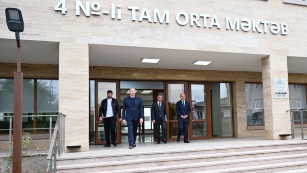 Xankəndidə tam orta məktəb istifadəyə verildi - FOTO