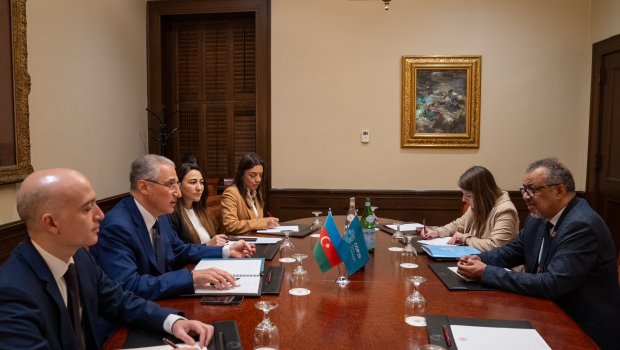 Muxtar Babayev ÜST-ün rəhbəri ilə iqlim dəyişikliyinin səhiyyəyə təsirini müzakirə edib - FOTO