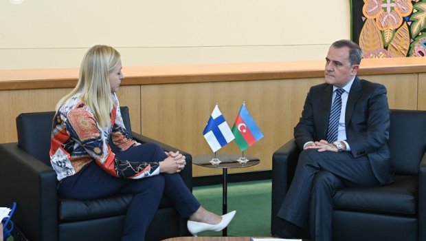 Ceyhun Bayramov finlandiyalı həmkarı ilə siyasi, iqtisadi və humanitar məsələləri MÜZAKİRƏ EDİB - FOTO