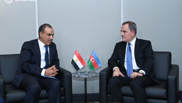 Ceyhun Bayramov misirli həmkarı ilə nələri müzakirə etdi? &ndash; FOTO 