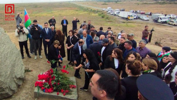 Şəhidlərin xatirəsi ilk azad edilmiş ərazidə YAD EDİLDİ &ndash; FOTO