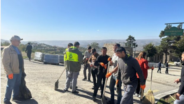 Laçında iməcilik keçirildi - FOTO