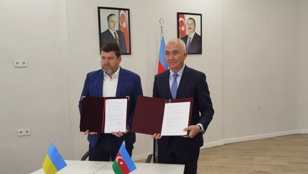 Laçın və İrpen şəhərləri qardaşlaşdı &ndash; FOTO