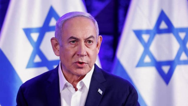 Netanyahu brifinq zalını tərk edərək bunkerə qaçdı - ANBAAN VİDEO