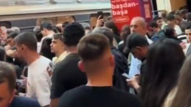 Metroda sıxlıq yaşanır - ANBAAN VİDEO