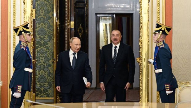 İlham Əliyevin Putinlə görüşü keçirildi - FOTO/VİDEO