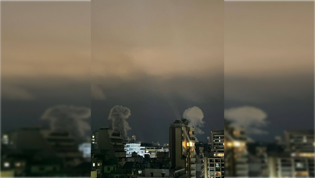 İsrail ordusu Beyrutda hündürmərtəbəli binaya hava zərbələri endirir - FOTO/VİDEO