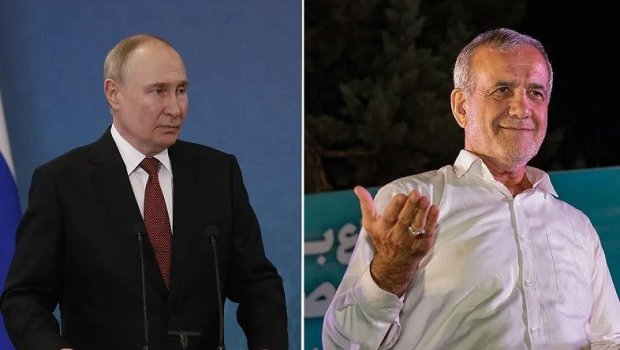 Putinlə Pezeşkian arasında ilk GÖRÜŞ &ndash; VİDEO 