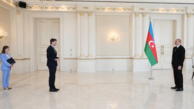 Prezident Belçika Krallığının yeni səfirinin etimadnaməsini QƏBUL ETDİ - FOTO