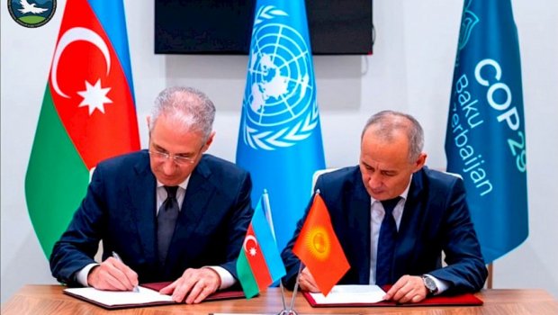 Bakı və Bişkək arasında Niyyət Protokolu İMZALANDI - FOTO