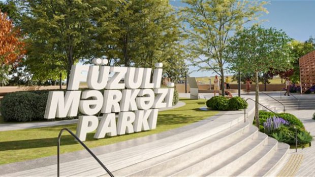 Füzuli Mərkəzi Parkının tikintisinə başlanılacaq - FOTO