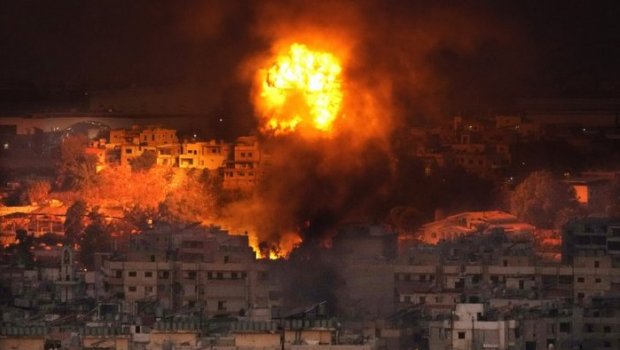 İsrail ordusu Beyrutu BOMBALAYIR - VİDEO