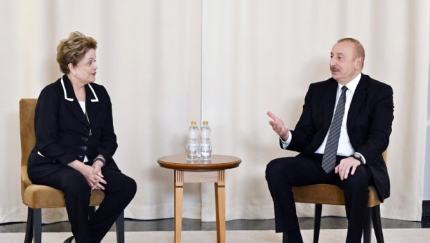 İlham Əliyev Kazanda Yeni İnkişaf Bankının prezidenti ilə görüşdü &ndash; FOTO/VİDEO