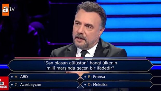 “Kim milyoner olmak ister” -in aparıcısı himnimizlə bağlı sualı bilməyən iştirakçıya əsəbiləşdi – VİDEO