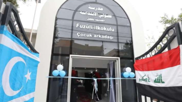 Kərkükdə Füzulinin adını daşıyan məktəbin açılışı oldu - VİDEO