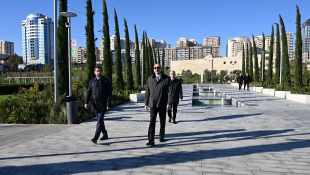 İlham Əliyev Bakıda Mərkəzi Parkın üçüncü hissəsinin AÇILIŞINDA - FOTO/VİDEO