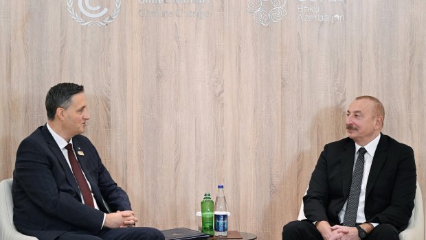 İlham Əliyev Bosniya və Herseqovina rəsmiləri ilə GÖRÜŞDÜ &ndash; FOTO/VİDEO