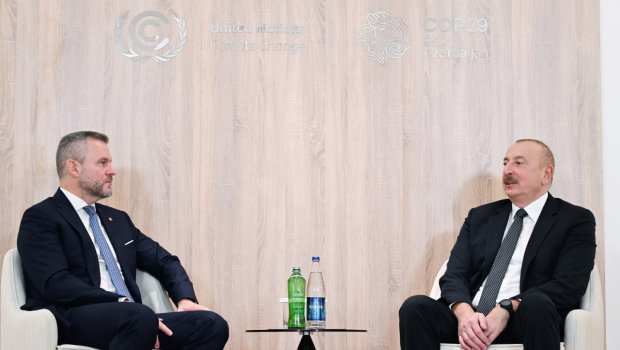 İlham Əliyev Slovakiya Prezidenti ilə müzakirələr APARDI &ndash; FOTO/VİDEO