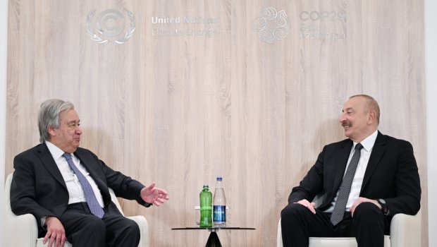 İlham Əliyev BMT-nin Baş katibi ilə görüşdü &ndash; FOTO/VİDEO