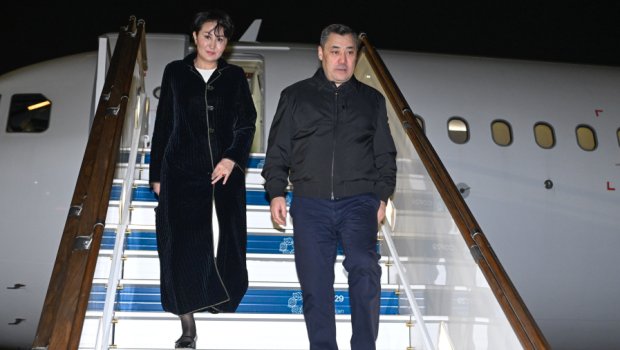 Sadır Japarov Bakıda &ndash; FOTO