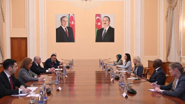 Baş nazir UNICEF-in icraçı direktoru ilə GÖRÜŞDÜ