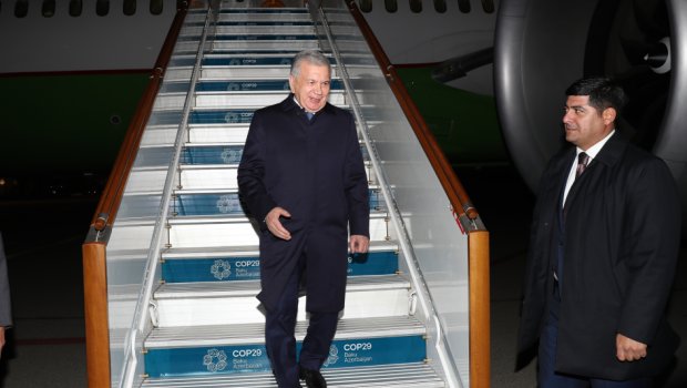Özbəkistan Prezidenti Azərbaycanda &ndash; FOTO