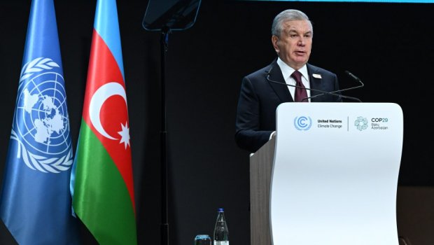 Şakvat Mirziyoyev: “İqlim dəyişmələri geosiyasi gərginliyin artmasına birbaşa təsir göstərir”