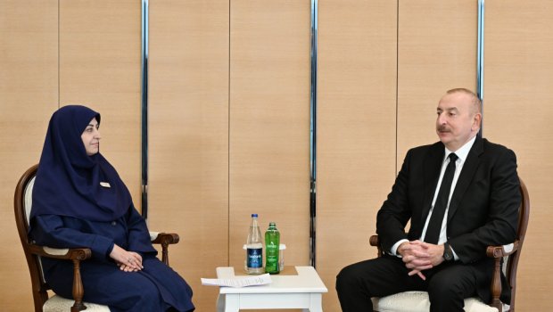 İlham Əliyev İranın vitse-prezidenti ilə müzakirələr APARDI &ndash; FOTO