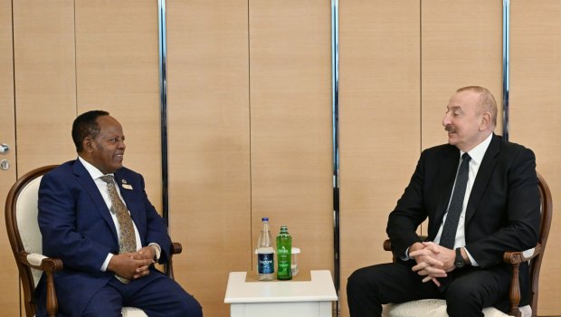 Efiopiya Prezidenti İlham Əliyevin QƏBULUNDA - FOTO