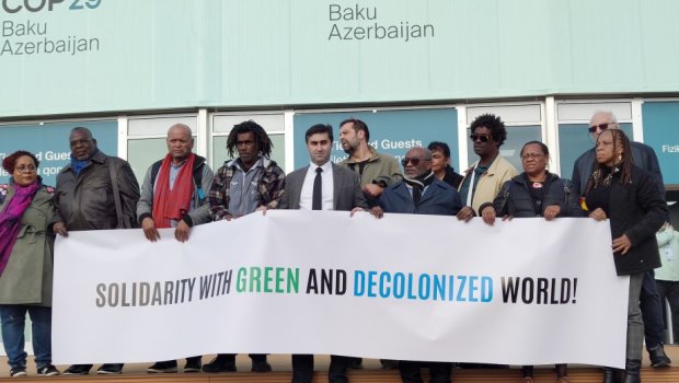 Afrika ölkələri və dənizaşırı ərazilərin nümayəndələri Bakıda dinc aksiya keçiriblər