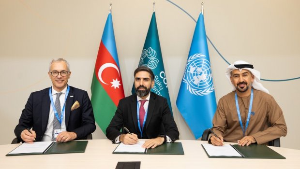 Xəzər dənizində külək enerjisinin istehsalına dair Memorandum imzalandı - FOTO