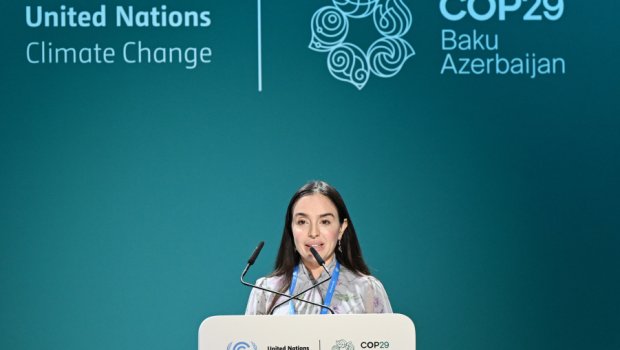 Leyla Əliyeva COP29 çərçivəsində Qlobal Liderlərin Dialoqunda iştirak etdi - FOTO